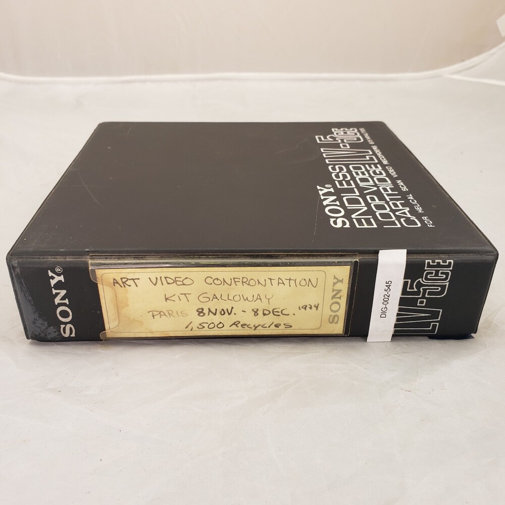 Art Video Confrontation
Kit Galloway
Paris 8 Nov - 8 Dec, 1974
1,500 Recycles