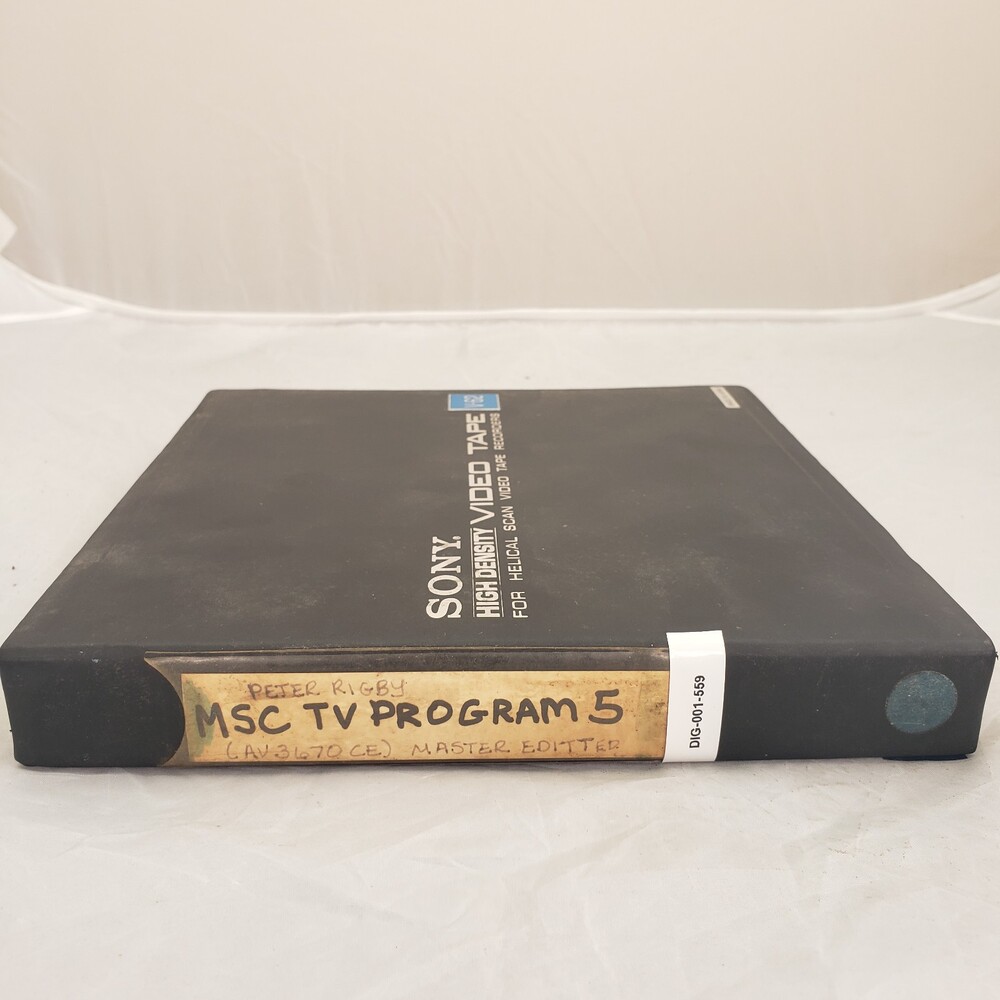 Peter Rigby, MSC TV, Program 5
(AV3670CE) Master Editter