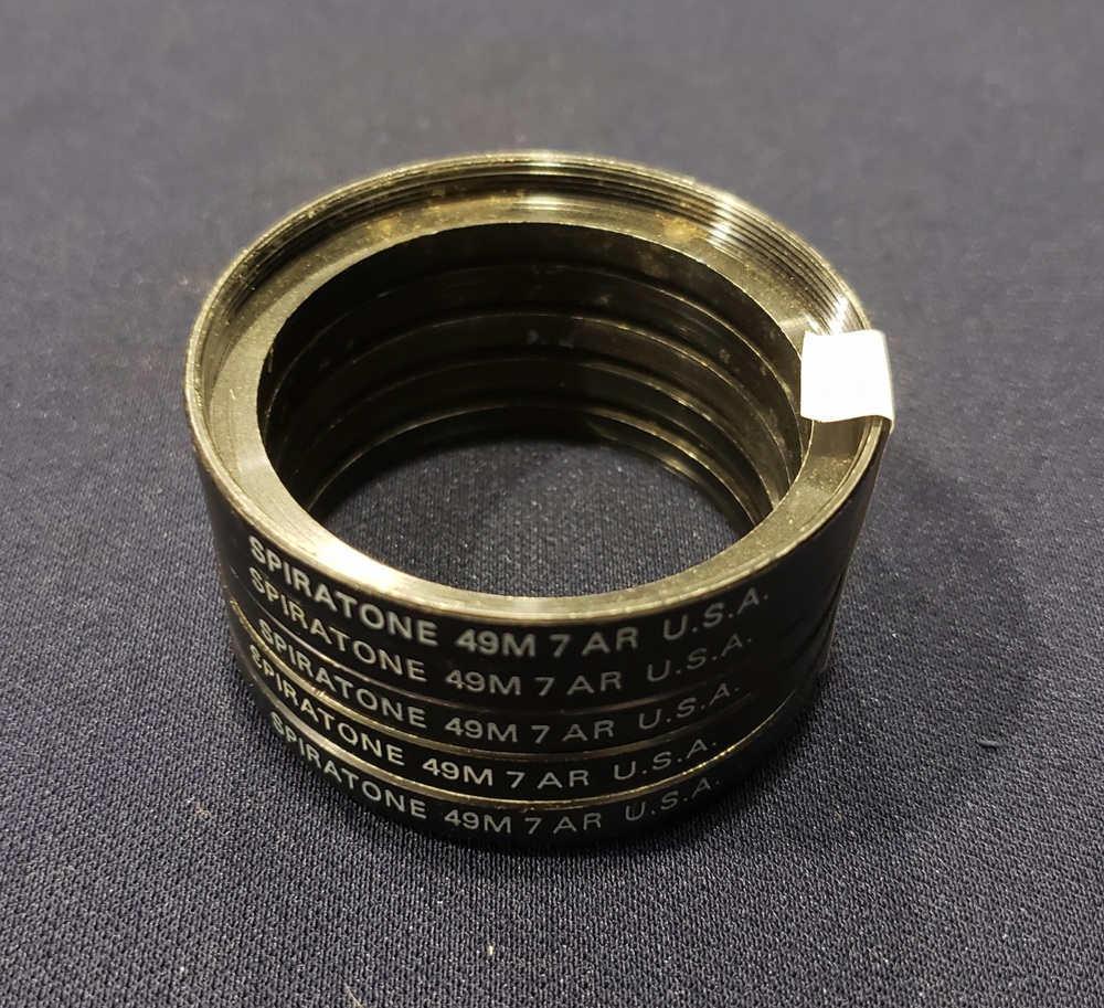 5x Spiratone 49M 7 AR U.S.A Spacer Rings