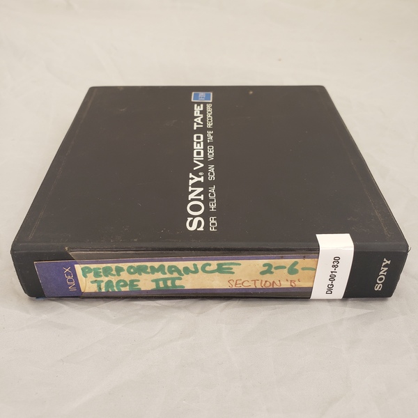 Performance Tape III 
2-6- Section B