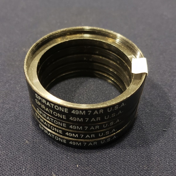 5x Spiratone 49M 7 AR U.S.A Spacer Rings