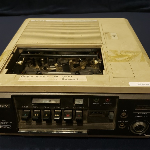 Sony Portable Videocassette Recorder