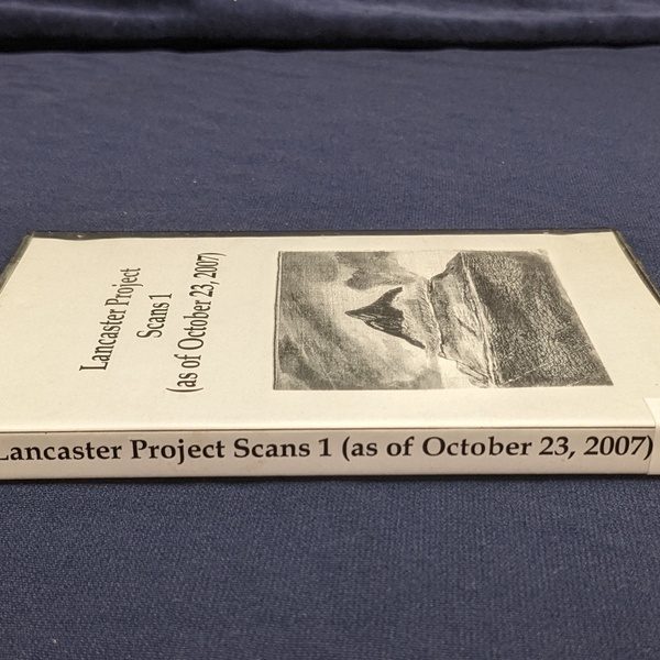 Lancaster Project Scans 1 (As Of October 23, 2007)